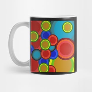 colorful pop art circles design Mug